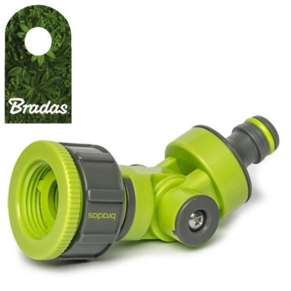 Tap Connector 1" With Reduction To 3/4" Thread Adapter for Garden Hose