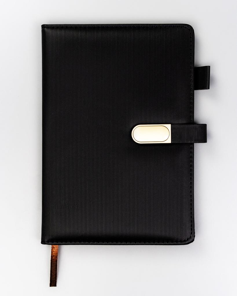 Set Of Pen And Notebook Ptn 339-Not-2-3798 Black + Engraving