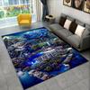 3D Beautiful Dream Magic Castle Scenic Area Rug,Carpet Rug for Living Room Bedroom Sofa Doormat Kitchen Decor Non-slip Floor Mat