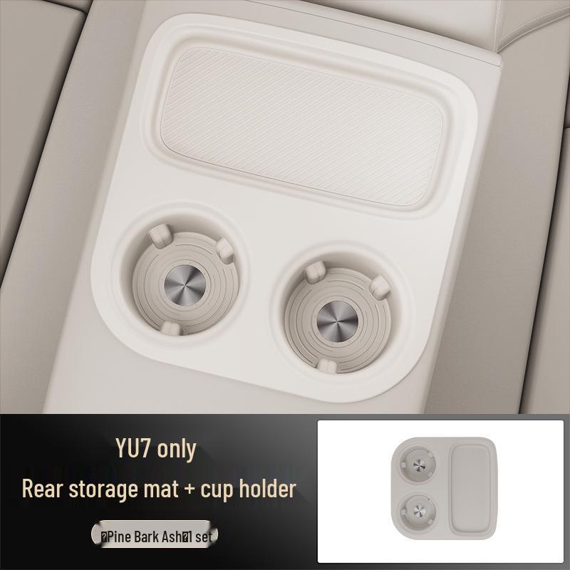 25 YU7 Rear Seat Storage Mat & Silicone Cup Holder Protector