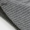 Knitted Waistcoat Pure Color Sleeveless Sweater Vest Warm Trendy Women Twist for Daily Wear Top