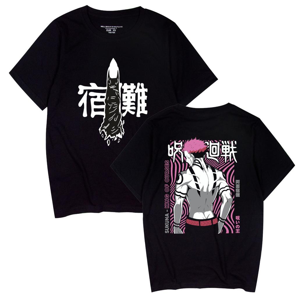Jujutsu Kaisen Printed Men's T-shirt Unisex Casual Fashion Street Harajuku Style Short-sleeved Tops T-shirt