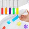 1/6 Peças Flores Limpadores de Vaso Sanitário Gel Desodorante Purificador de Ar Dreno Limpeza de Vaso Sanitário Remove Odores Ferramentas de Banheiro Limpador Multiuso