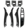 7Pcs For BMW 5 Series F10 F11 F18 520 523 Car interior Door Handle ABS Part Trim