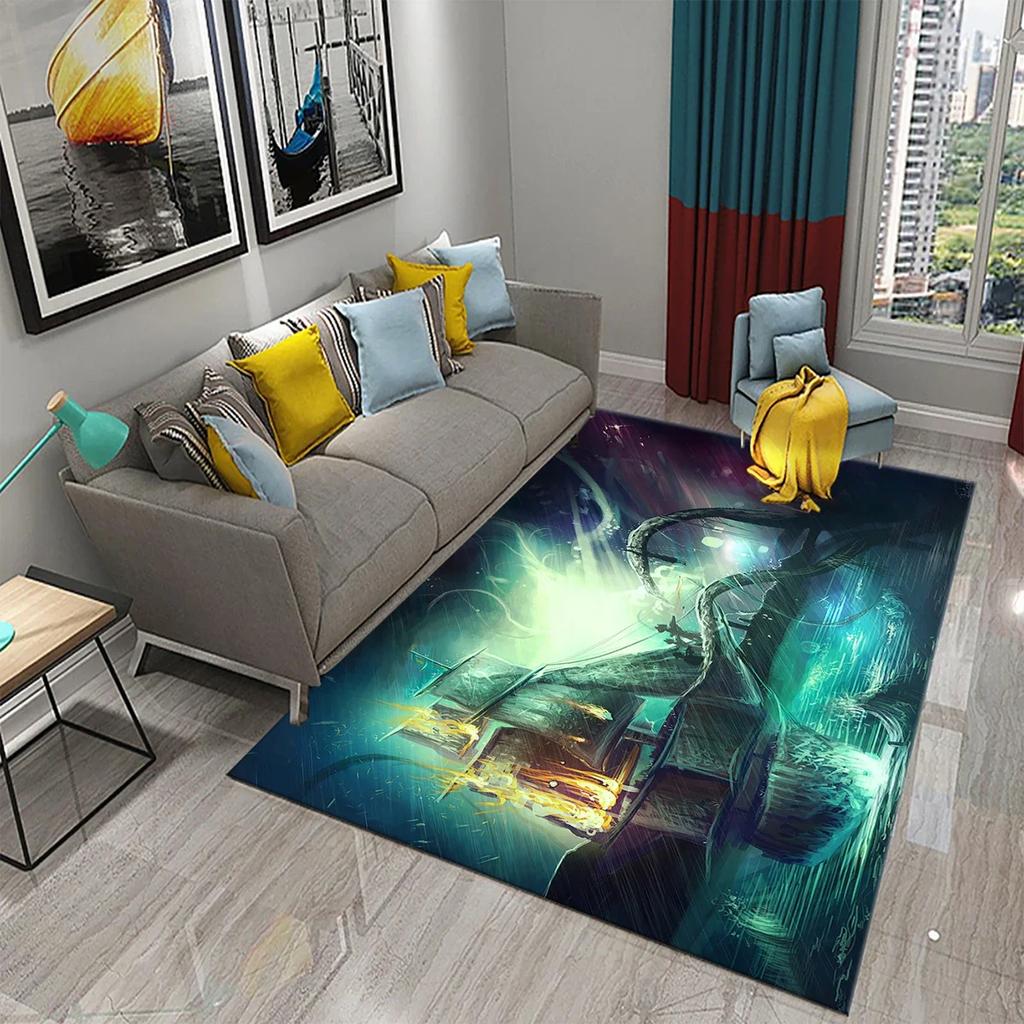 Vintage Pirate Ship Carpet Nordic Style Rugs for Bedroom Living Room Doormat Balcony Decor Floor Mats Bathroom Anti-Slip Doormat