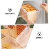 Hoement Clear Food Storage Box, Toast Storage Container, Reinforced, Food Fresh