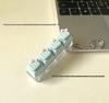 Cute Sticker DIY Button Squeeze Toy Keychain - Stress Relief Pendant