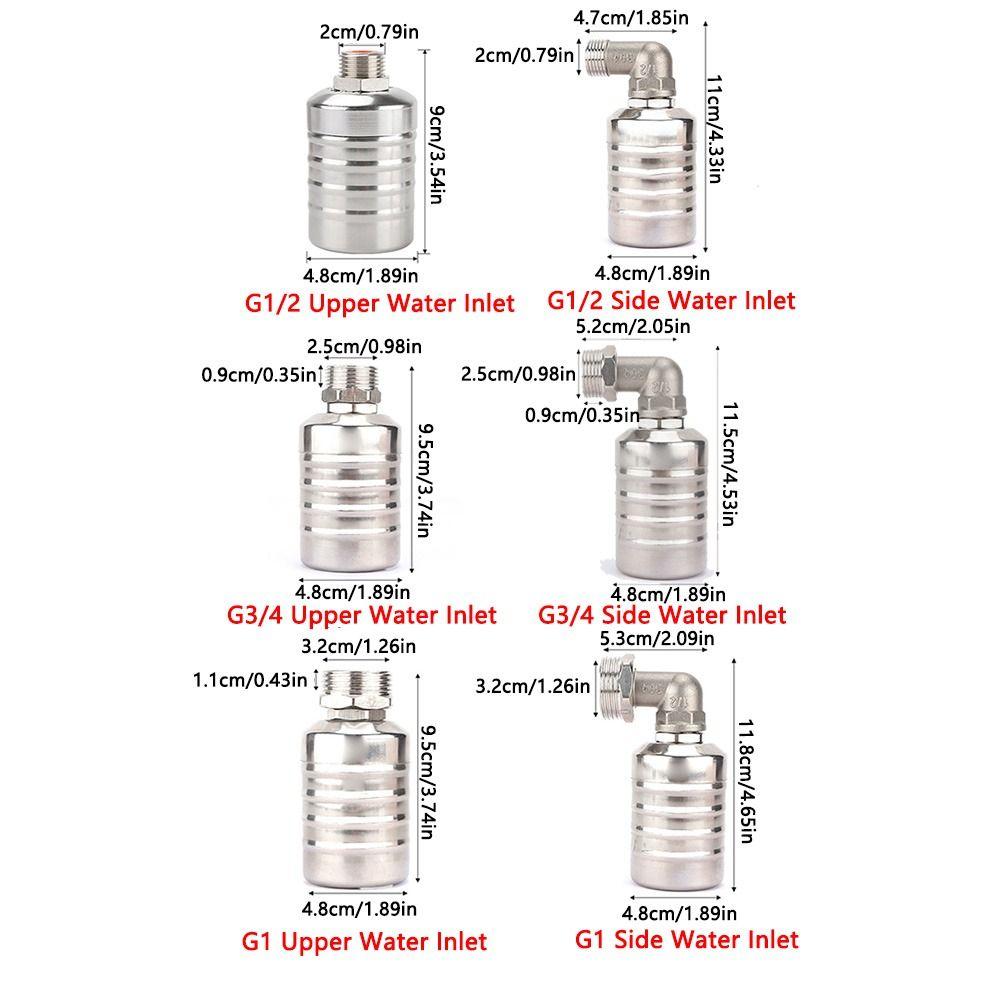 Stainless Steel Water Tank Shutoff Valve Waterproof Automatic Closing Valve  Kitchen