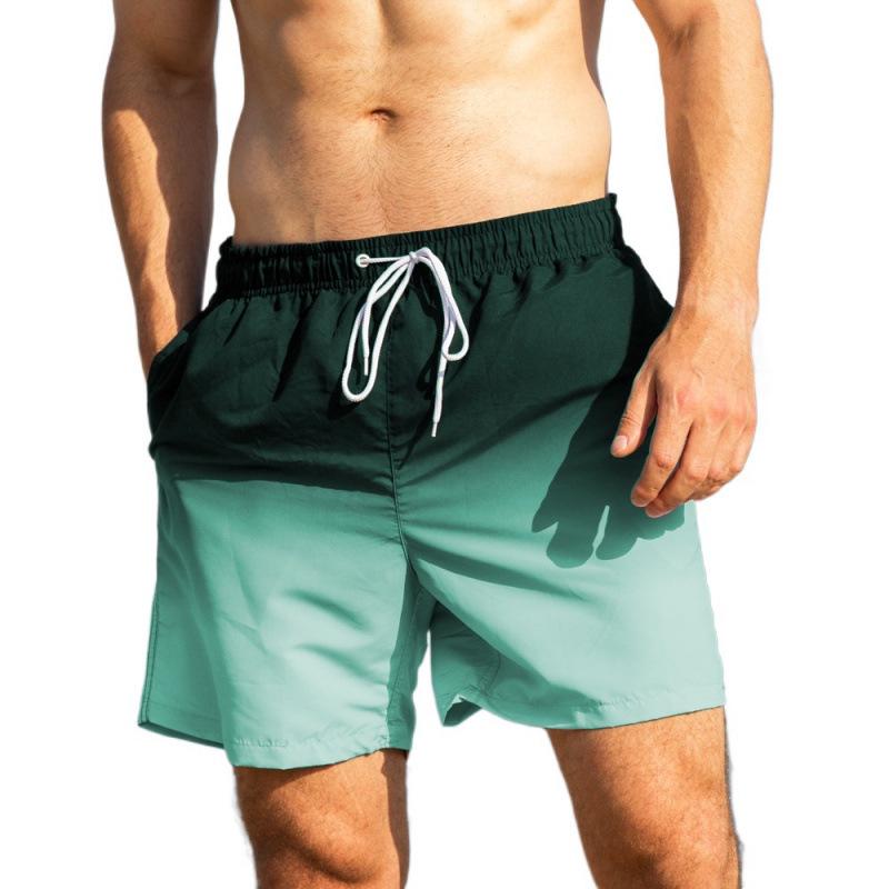 Farbverlauf Schnelltrocknende Herren-Badehose: Weit geschnittene Badeshorts & Boxershorts mit trendigen Prints.