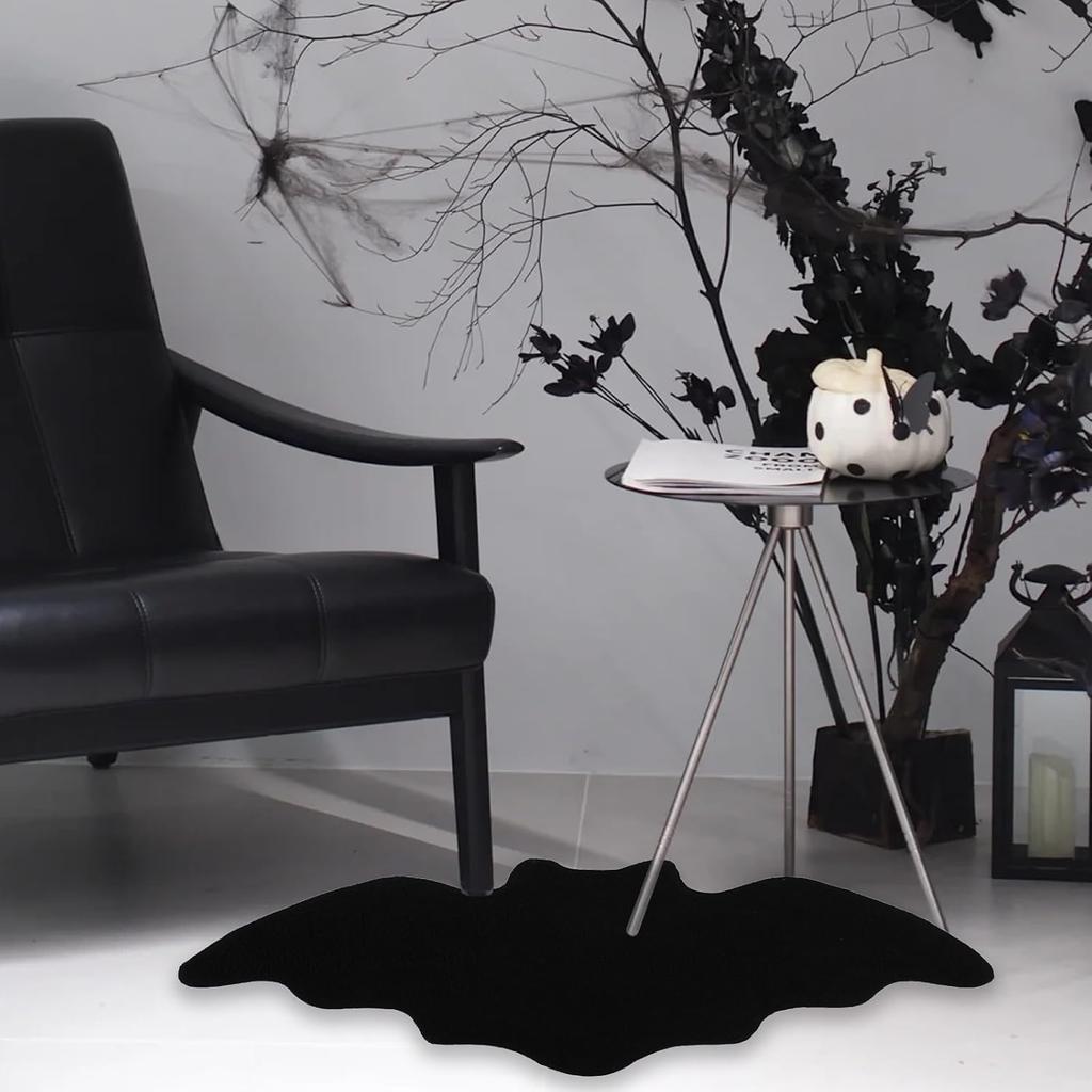 VIKAMA Bat Bathroom Floor Mats Halloween Gothic Soft Non-Slip Entrance Doormat Kitchen Bedroom Rugs Home Decoration