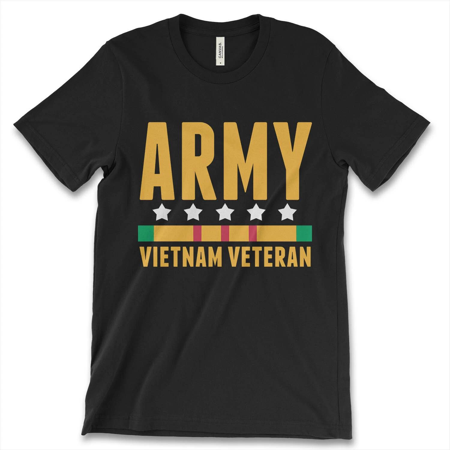 Army Vietnam Veteran New Men s Shirt War Retired Military Unit Armed Force Navy XXL