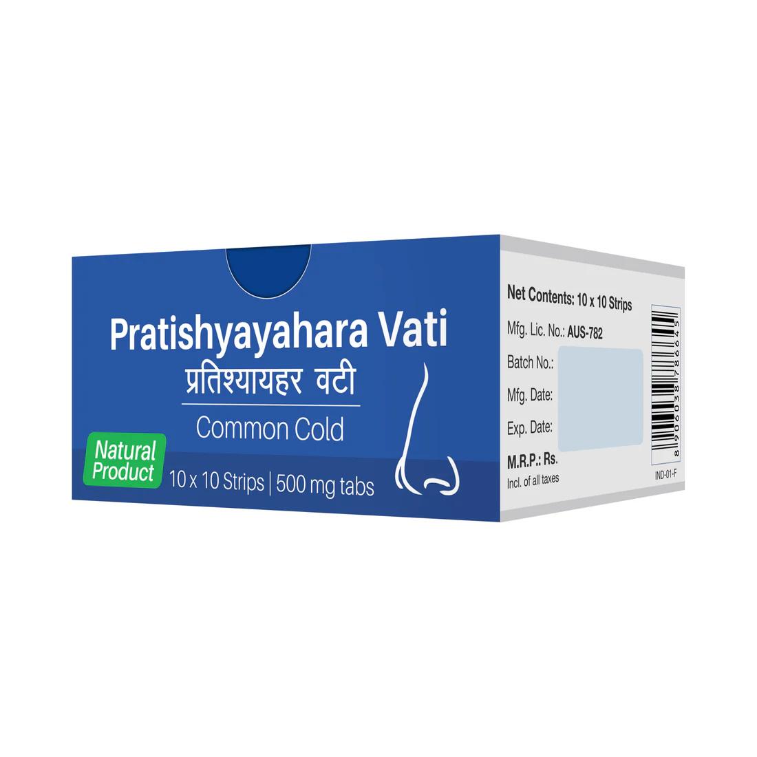 

Pratishyayahara Vati - Common Cold, | 500 mg