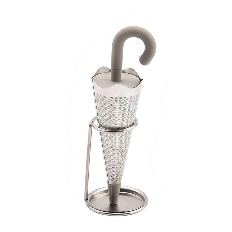 Creative Umbrella Shape Tea Infuser Stainless Steel Mesh Teapot Tea Leaf Strainer Filter for Herbal Spice Tea Maker Teaweare