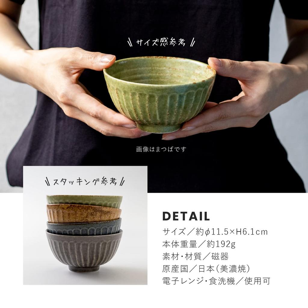 Minoru Pottery Mino Ware Tetote 115 sada cínových misek, 2 ks