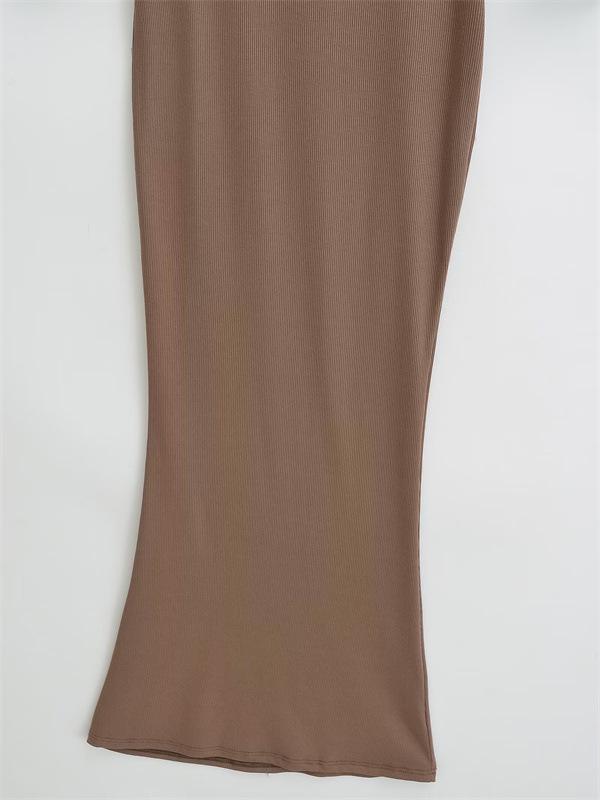 Women's One-Shoulder Off-the-Shoulder Fishtail Long Dress