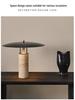 Contemporary Marble Travertine Table Lamp - Luxurious Designer Style for Living Room or Bedroom