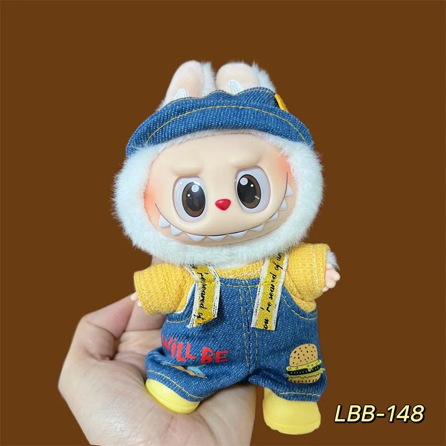 Mini Doll'S Clothes Outfit Accessories For Ropa Labubu and 10cm Cotton Doll Baby Replacement Clothes Clothing Gift