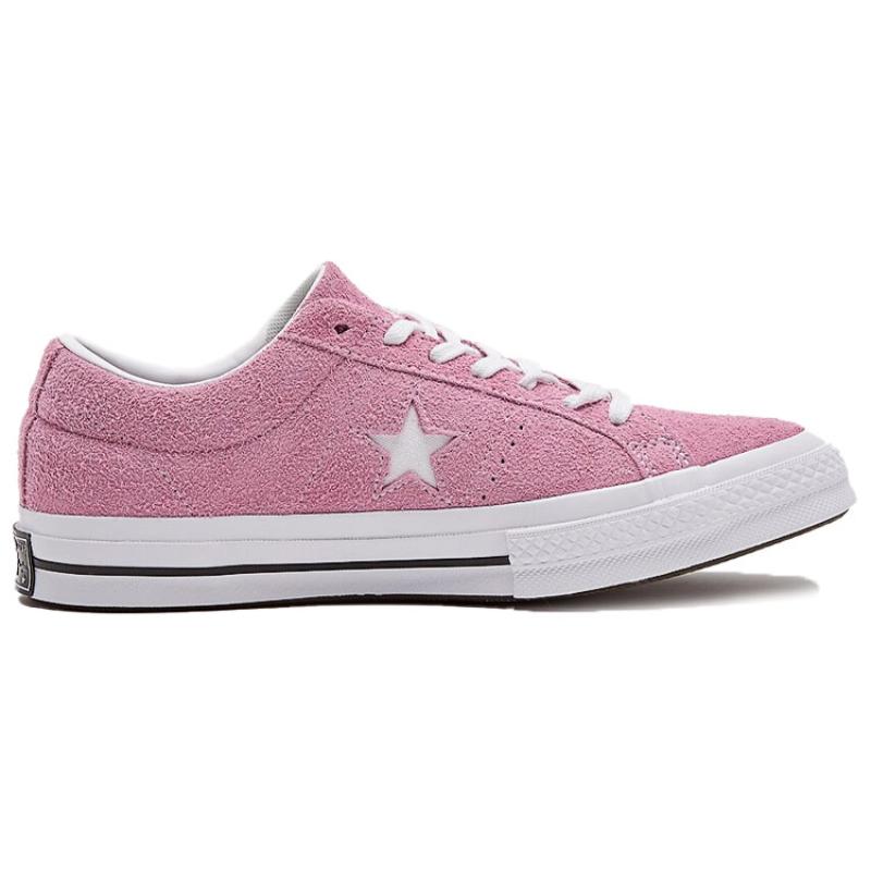 Converse One Star OX Lightweight Slip-Resistant Low Top Skate Shoes for Men and Women Pink White