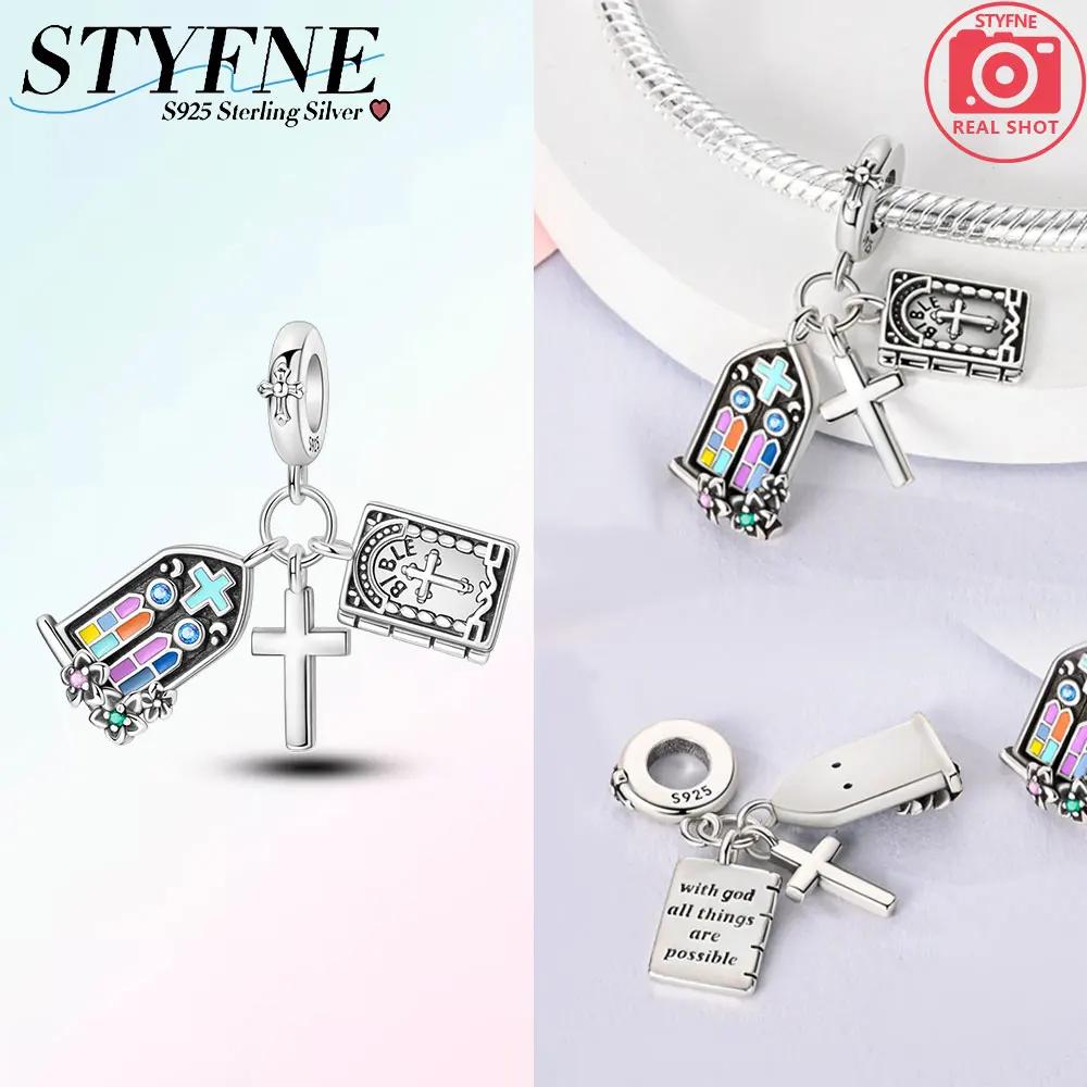

Charm Bead Charms copper Church Flowers Bible Crucifix Bead Charms Compatible With Charm Bead Charms Plata Authentic Bracelets Bead Charms Women Jewel