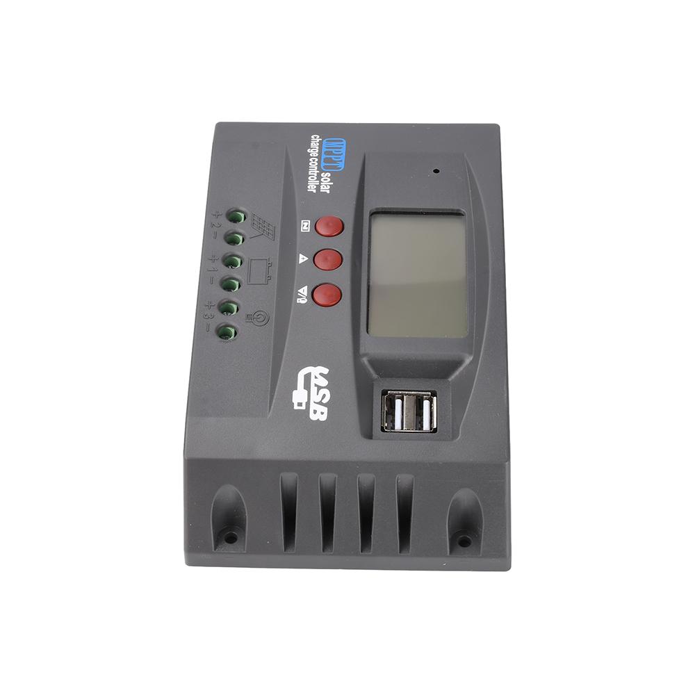 30A 60A 100A MPPT Solar Charge Controller Intelligent SOC Algorithm LCD Real-Time Data for Solar Light Street Light Home System