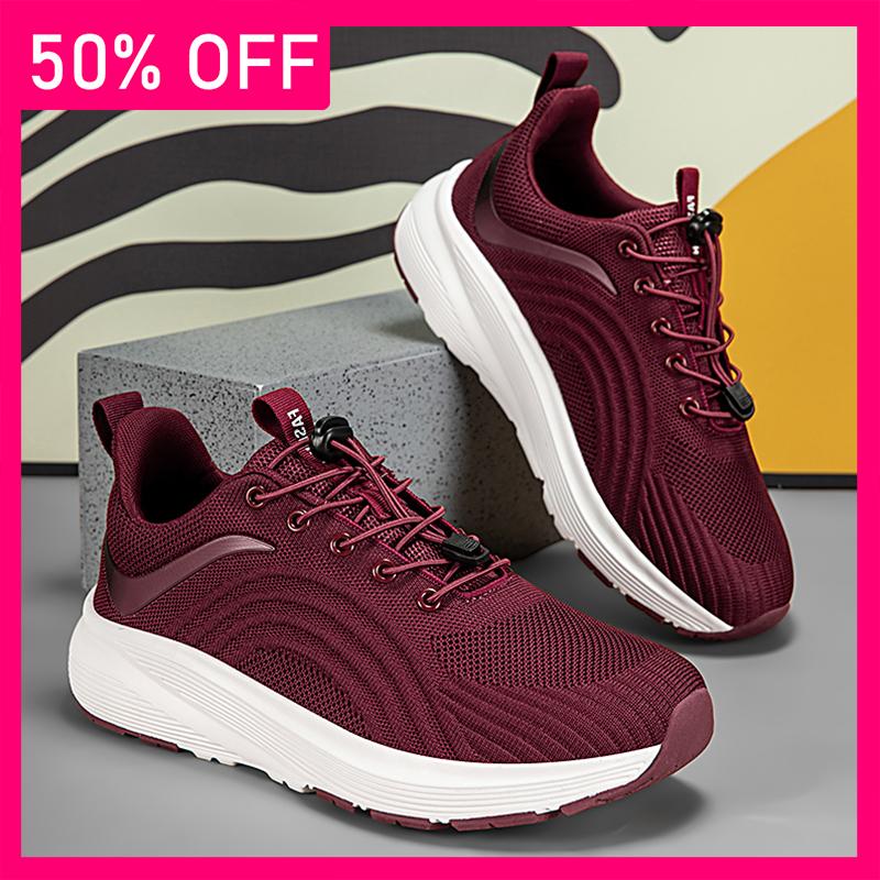 Couple Running Shoes 2026 New Breathable Mesh Cushioning Non-Slip Lace-Up Fashion Outdoor Casual Sports Shoes for Men Women