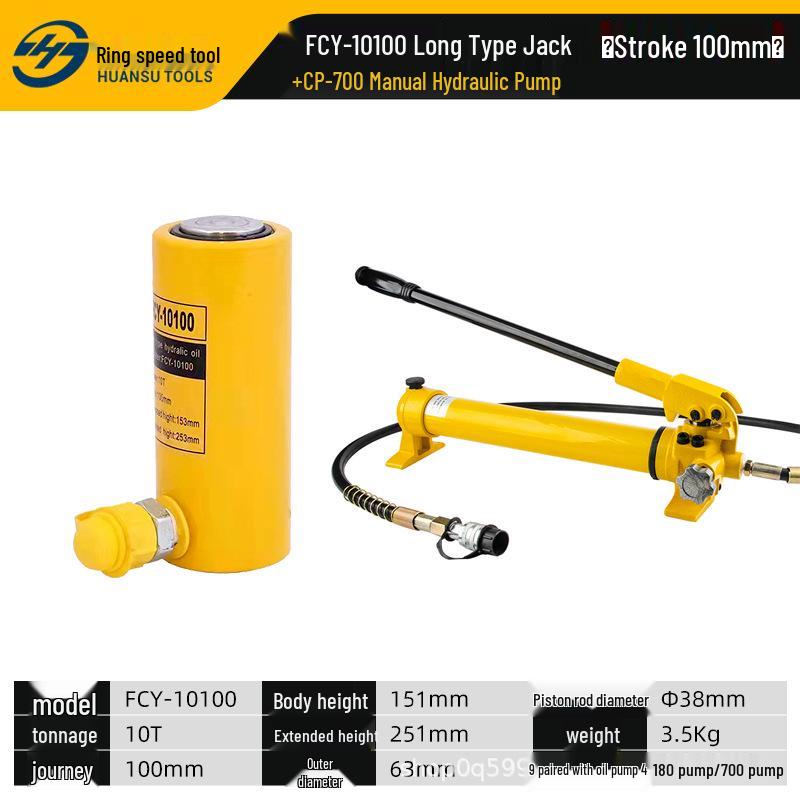 Hydraulic Jack Cylinder: 10T-100T Electric/Manual Lifting Tool