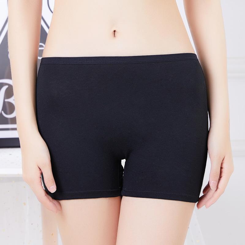 Women's Plus Size Cotton Safety Pants with Anti Slip Boxer Briefs