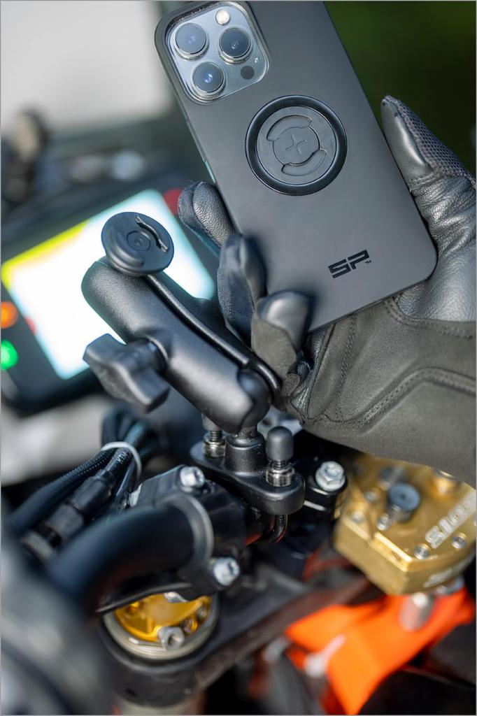 SP Connect 34218 Daytona Motorcycle Smartphone Holder, Compatible with RAM Mount, Ball Head Mount (SPC+)