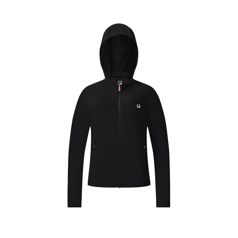 FILA Classic Versatile Comfortable Jacket Women jackets Deep-Black A61W621501FBK S