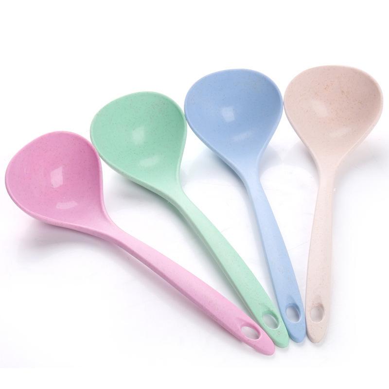 Household Long-handled Porridge Spoon, Kitchen Plastic Kitchen Utensils, Thickened Large Porridge Spoon
