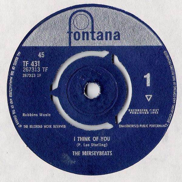 

7inch Record MERSEYBEATS - I Think Of You TF431 Fontana 1963 UK Rock Used
