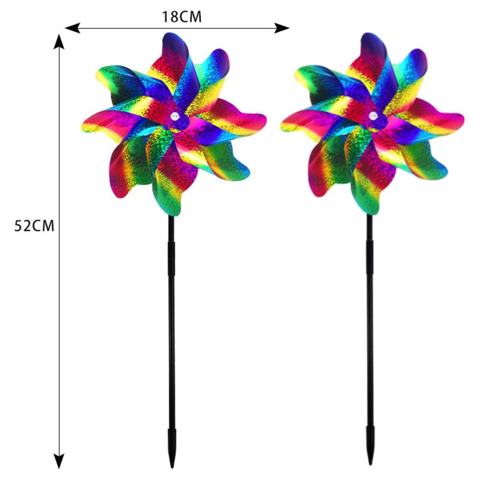 Flower Windmill Wind Spinner Stake Outdoor Decor for Your Patio and Lawn Rotating Sunflower Wind Spinner Stake Garden Decor