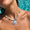 Boho Y2K Cute Shell Starfish Necklace for Women 2026 Summer Beach Vibe Beaded Choker Fairy Grunge Aesthetic Jewelry Party Gift