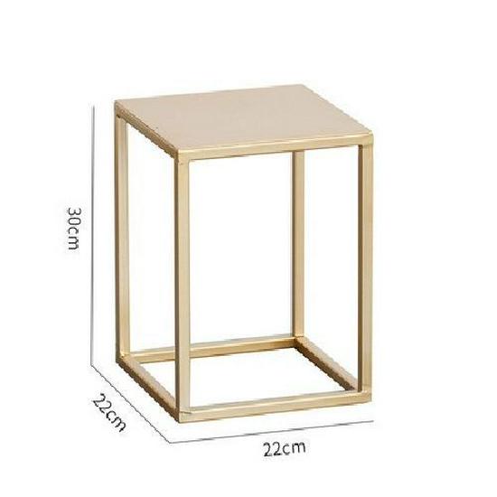 Nordic Gold Iron Art Flower Stand - Floor Standing Plant Rack for Living Room, Balcony, and Succulents.