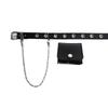 Trendy Punk Style Jk Uniform Accessories Complete Set With Versatile Pu Waist Belt And Chain