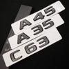 3D ABS Glossy Black A35 A45 C63 A180 S Logo Letters Badge Car Sticker Trunk Emblem For Mercedes Benz AMG W205 W177 W176 C205 AV1
