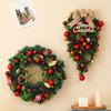 50CM Christmas Wreath & 2.7M Garland Set - Festive Door & Wall Decor