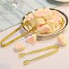 Multicolored Mini Sugar Tongs Small Ice Tongs, Mini Serving Tongs Ice Clip Small Kitchen Tongs for Tea Party Coffee Bar Utensils