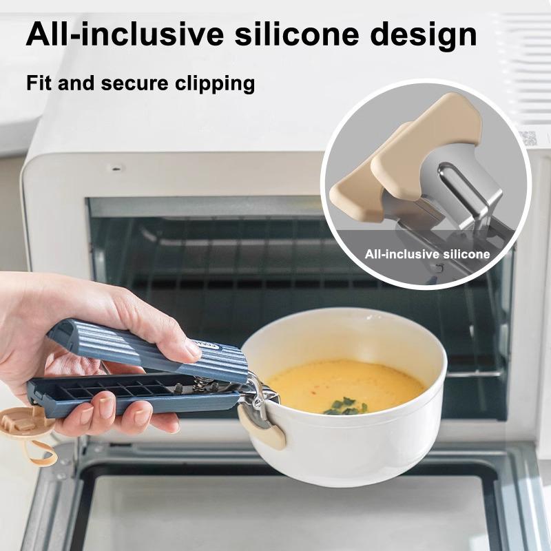 Non-slip Anti Scalding Clip Meal Bowls Tongs Silicone Plate Dish Pot Holder Lifter Gripper Durable Kitchen Accessories Gadget