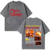 Rapper Ryan Castro Sende Latam Album Tour 2026 Magliette Stampate Unisex Unisex Hip Hop T Shirt Estive Cotone Ampio Vintage Lavate T-shirt