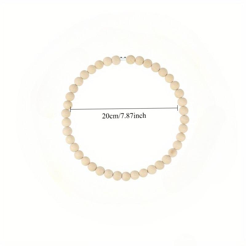 

1 шт. Набор для DIY гирлянды из деревянных бусин и металлического обруча, аксессуары для гирлянды и ловца снов