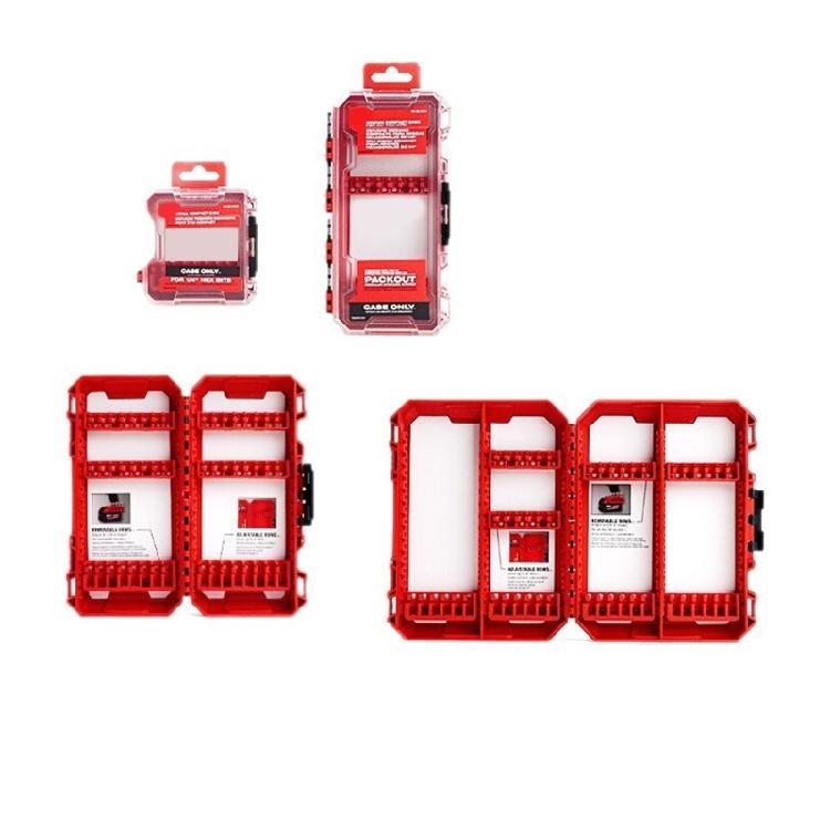 Drill Bit Storage Case Portable Drill Bit Case Water Resistant Detachable Holder Storage Heavy Duty Plastic Bit Storage