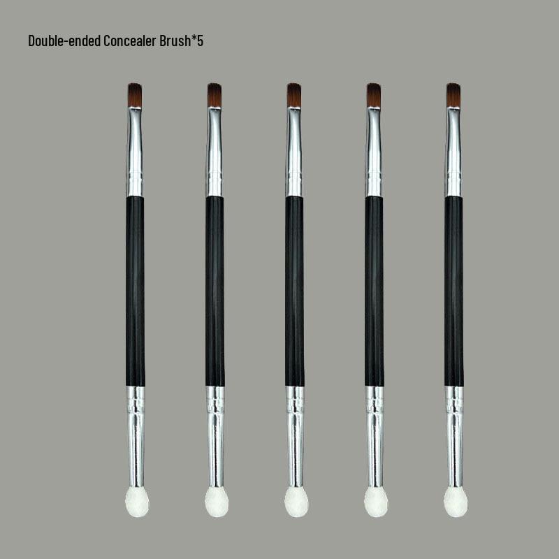 Mini Makeup Brush Set: Blush, Powder, Highlighter, Contouring, Eyeliner, Eyeshadow, Concealer Brushes with Soft Bristles