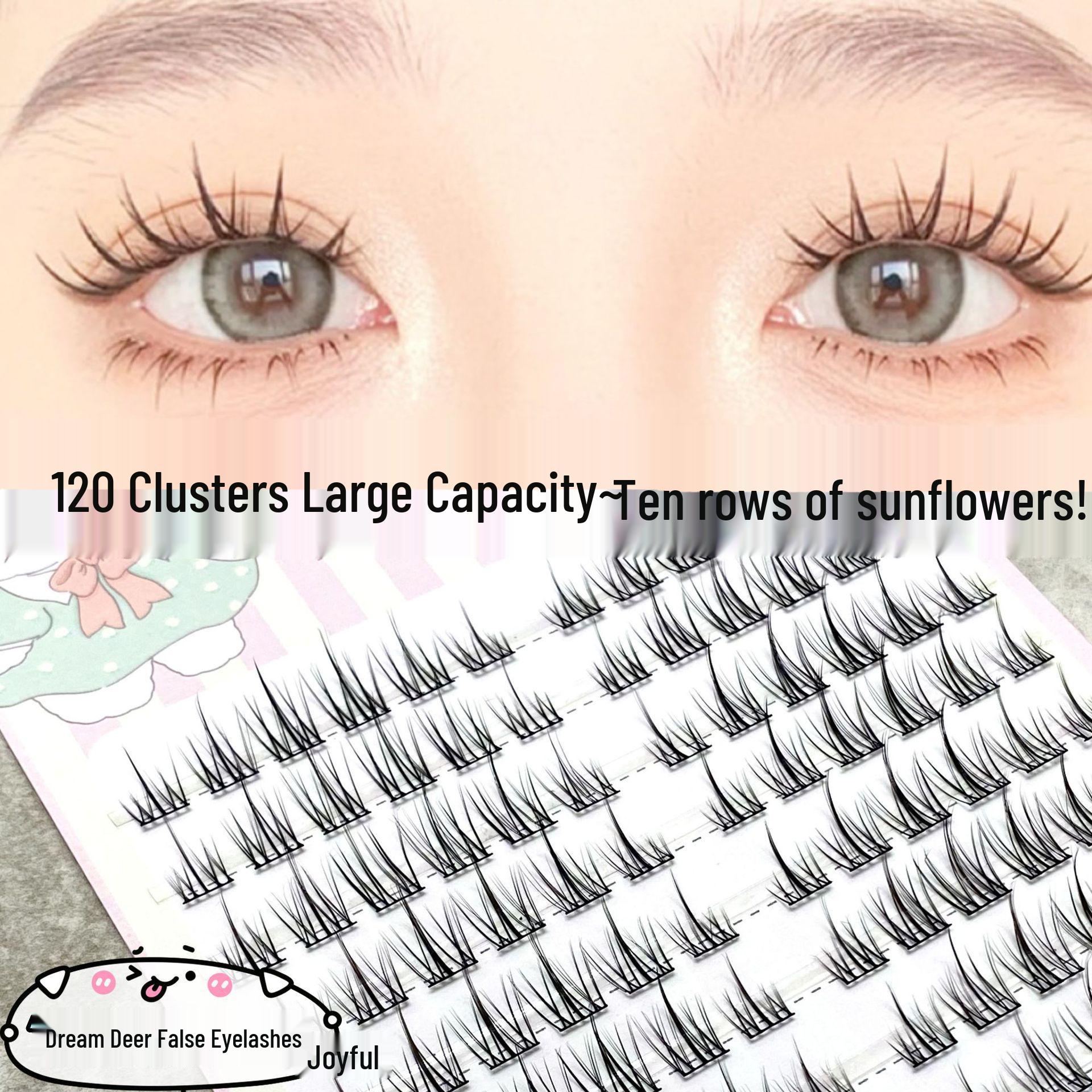 

Dream Deer Natural Sunflower Segment False Eyelashes - Manga Eye Style