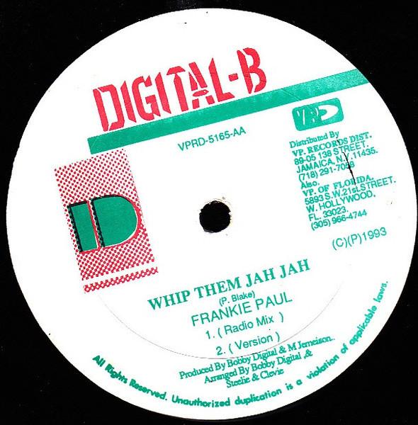12inch Record DADDY SCREW / FRANKIE PAUL - Love You Till Me Fool / Whip Them J VPRD5165 Digital-B 1993 Jamaica Reggae, Ska & Dub Used