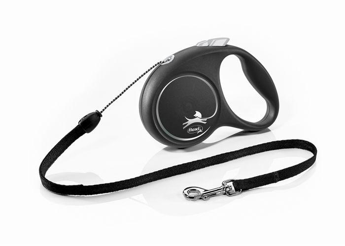 

Retractable Leash - Flexi - FU12C5-251-S-SI - 5m - Black/Silver - For dogs up to 12kg чорний