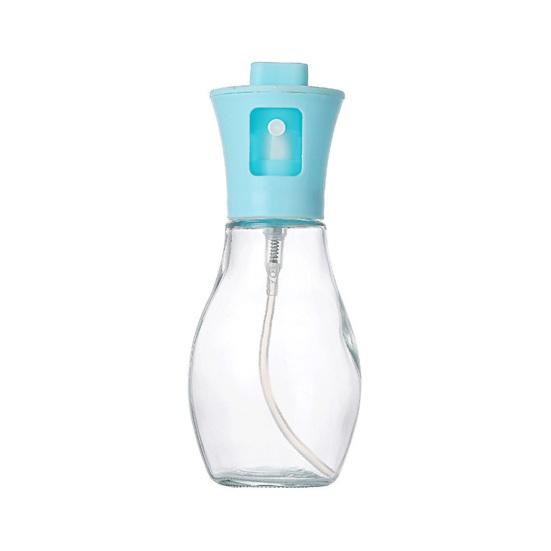 

Spray Bottle 200ml Glass Oil Sprayer with Stainless Steel Nozzle Empty Vinegar Bottle for Cooking Salads Grilling Baking Food Safe Kitchen Tool синій