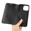 For iPhone 16 Pro Stand Cases Genuine Split Leather Wallet Phone Cover Magnetic Closure