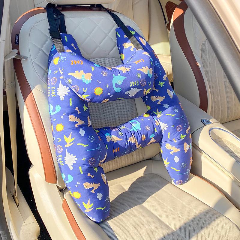 Children's Cartoon Car Pillow - Comfortable Sleep Aid, Universal Car Supply