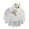 Pastoral Small Fresh Yellow Daisy Lilac Cotton Jacquard Round Tablecloth Coffee Table Dining Table Cloth Cover Towel